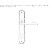 Brass handle on a sign with a lock Brittoli