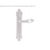 Brass door handle with Swarovski® crystals on the back plate Arandas