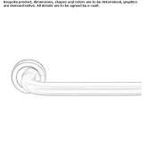 Brass door handle on a rosette Srbinovo