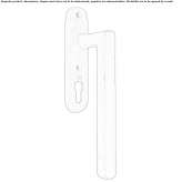Iron window handle on the back plate Anthiro