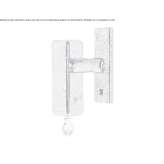 Bronze window handle with lock on the back plate Anthiro