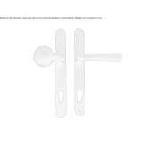 Iron door handle with lock Anthiro