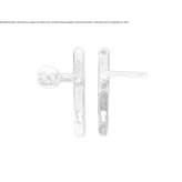 Bronze door handle with lock Anthiro