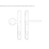 External handle with lock Anthiro
