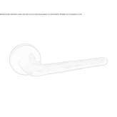 Bronze door handle on a rosette Gillen
