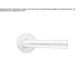 Metal handle on a rosette Anthiro