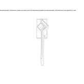 DK bronze window handle on a rosette Gillen