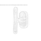 Metal window handle Anthiro