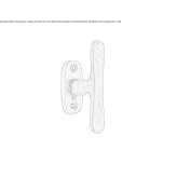Metal door handle Anthiro