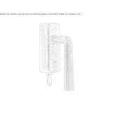 Bronze window handle with lock on the back plate Anthiro