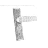 Brass handle on the back plate Esporles