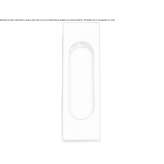 Recessed brass door handle Sunbury