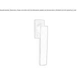 DK bronze window handle on a rosette Mamolar