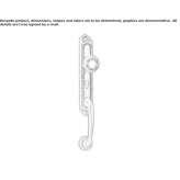 Brass external handle on the back plate Southery