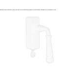 Iron window handle with lock Anthiro