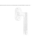 Bronze window handle on the back plate Anthiro