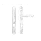 Handle on the back plate with a lock Anthiro