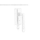 Metal window handle with lock Anthiro