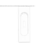 Recessed brass door handle with lock Sunbury