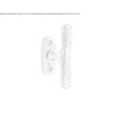 Bronze door handle on the back plate Anthiro
