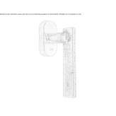 Bronze window handle on the back plate Anthiro