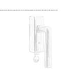 Metal window handle with lock Anthiro