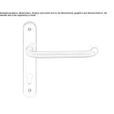 Brass handle on a sign with a lock Srbinovo