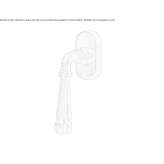 Metal window handle Anthiro