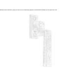 Bronze window handle on the back plate Anthiro