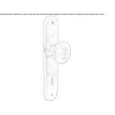 Bronze door handle on the back plate Gillen