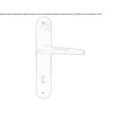 Bronze door handle on the back plate Gillen