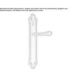 Brass handle on the back plate Arandas