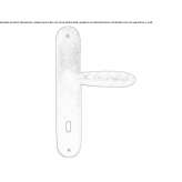 Bronze door handle on the back plate Gillen