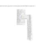 Bronze window handle on the back plate Anthiro