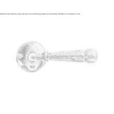 Bronze door handle on the back plate Anthiro