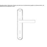 Brass handle on a sign with a lock Arenthon