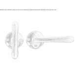 Bronze door handle on the back plate Anthiro