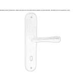 Bronze door handle on the back plate Gillen