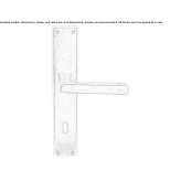Bronze door handle on the back plate Mamolar