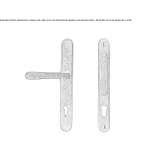 Bronze handle on the back plate with a lock Anthiro