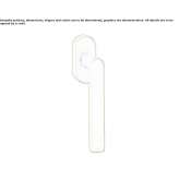 DK window handle made of brass Arenthon