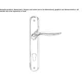 Brass handle on a sign with a lock Kdyne