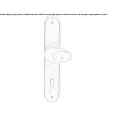 Bronze door handle on the back plate Gillen