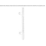 Stainless steel pulling handle Icara