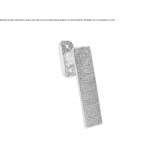 DK brass window handle on a rosette Esporles