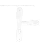 Door handle on the backplate Sunbury