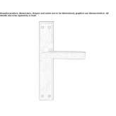 Brass handle on the back plate Arenthon