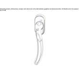 DK window handle made of brass Galax