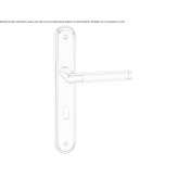 Steel handle on the back plate Sunbury