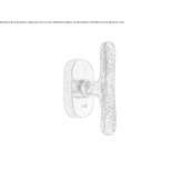 Bronze window handle on the back plate Anthiro